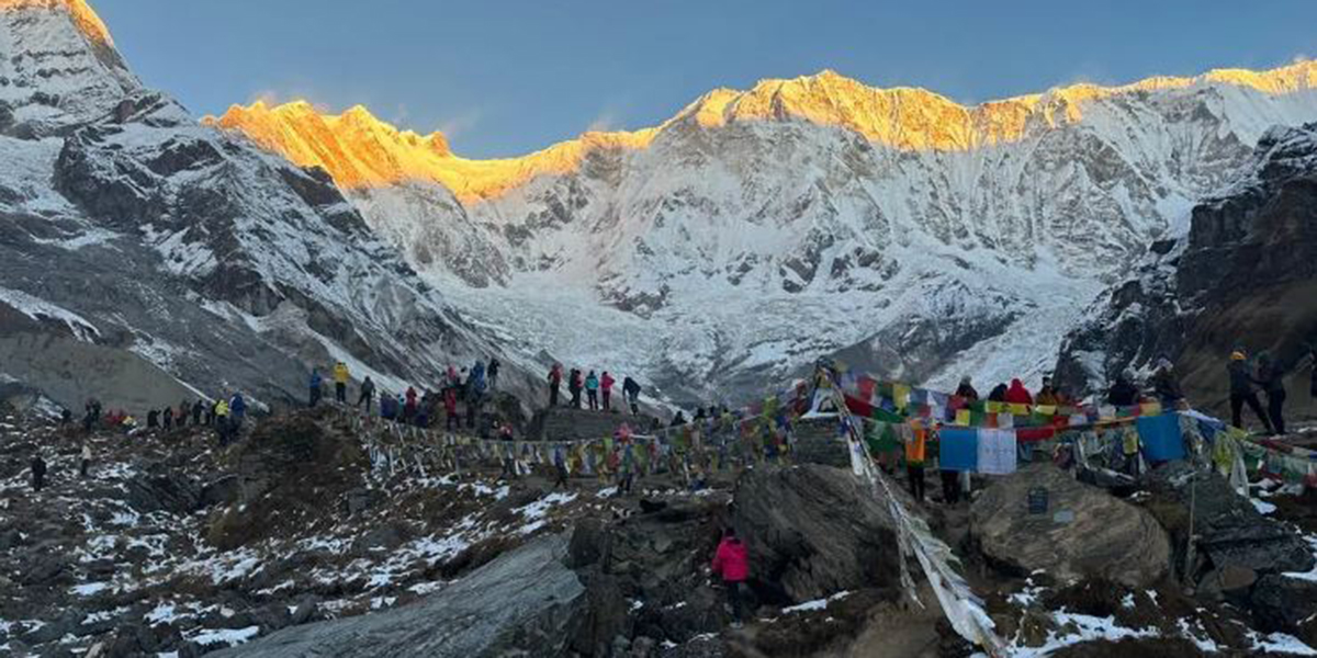 दस महिनामा एक लाख ७७ हजार पर्यटकद्वारा अन्नपूर्ण क्षेत्रको भ्रमण