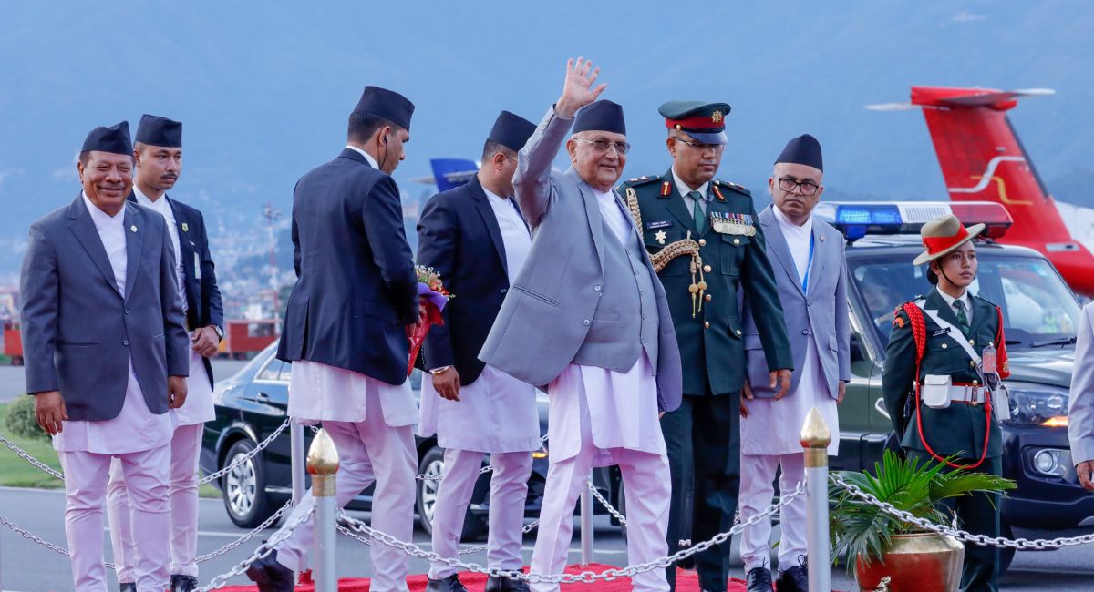 प्रधानमन्त्री ओली स्पेन प्रस्थान