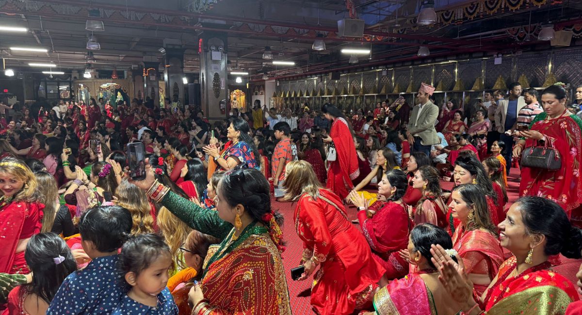 दिव्यधाम मन्दिरमा हरितालिका तीज पर्व भव्य रूपमा सम्पन्न