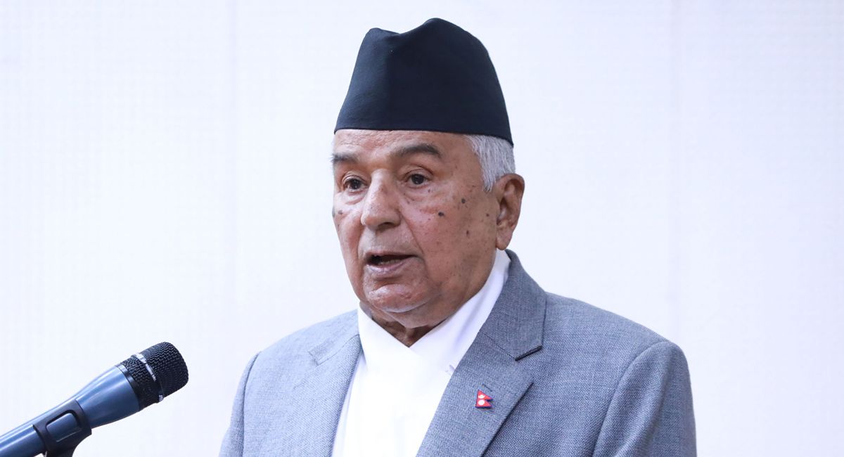 राष्ट्रपति पौडेल : निर्वाचन समयमै सम्पन्न गरी संसद् र सरकारको निरन्तरता कायम गर्न सहयोग गर्न अपिल