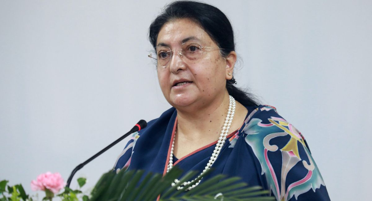 बालबालिकामाथि हुने हिंसाको अन्त्य गर्न पूर्वराष्ट्रपति भण्डारीको आग्रह