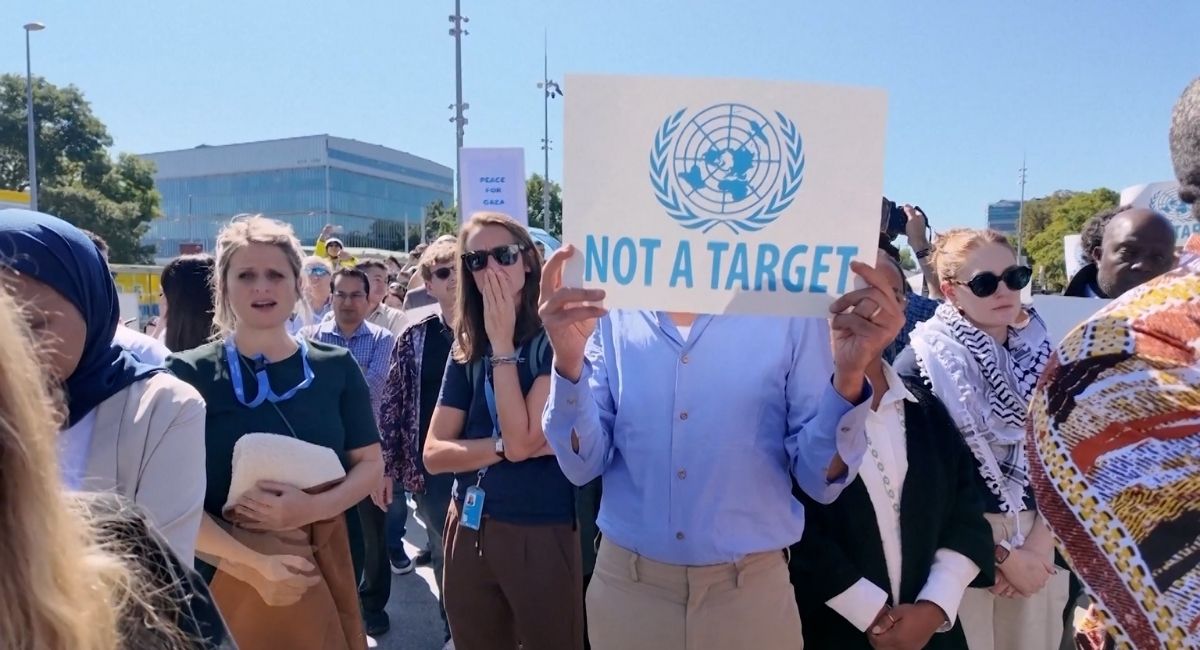 राष्ट्रसंघका कर्मचारी ‘नट अ टार्गेट’ भन्दै मौन धारणमा