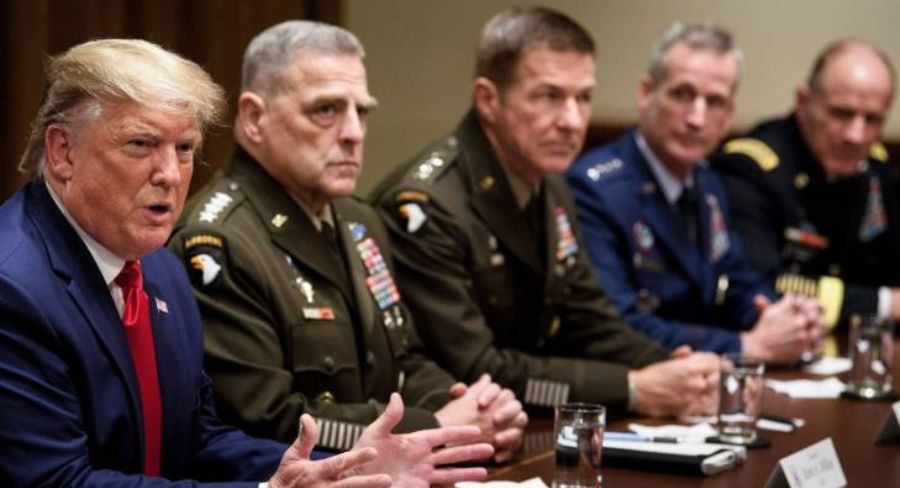 ट्रम्पद्वारा अमेरिकी उच्च सैन्य अधिकारीहरूको दुर्लभ सामूहिक बैठक सम्बोधन