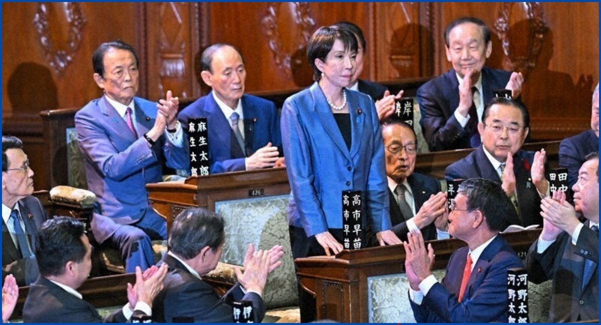 जापानको पहिलो महिला प्रधानमन्त्रीका रूपमा साने ताकाइची निर्वाचित