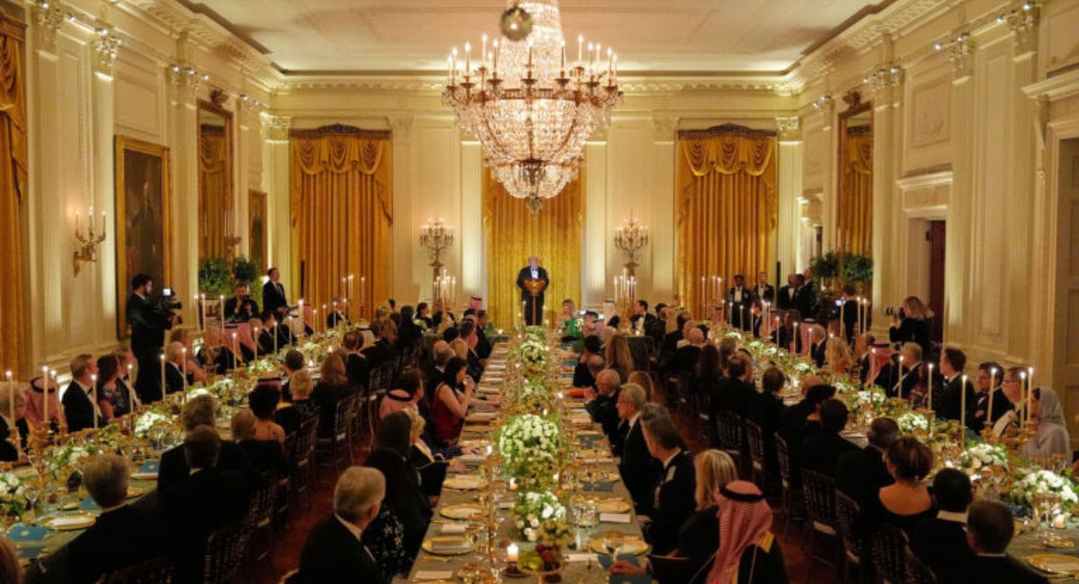 ह्वाइट हाउसमा साउदी राजकुमारको सम्मानमा भव्य रात्रिभोज