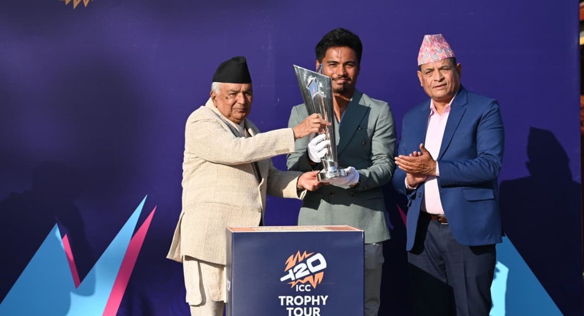 टी–२० विश्वकपको ट्रफी नेपाल आउनु गौरवको कुरा: राष्ट्रपति पौडेल