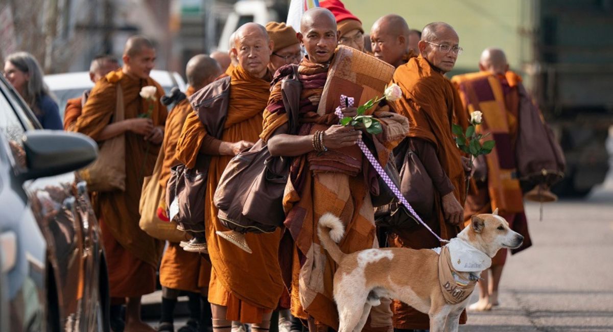 अमेरिकामा भिक्षुहरूको यात्रा: शान्तिका लागि ३,२०० किलोमिटर पैदल हिँडे