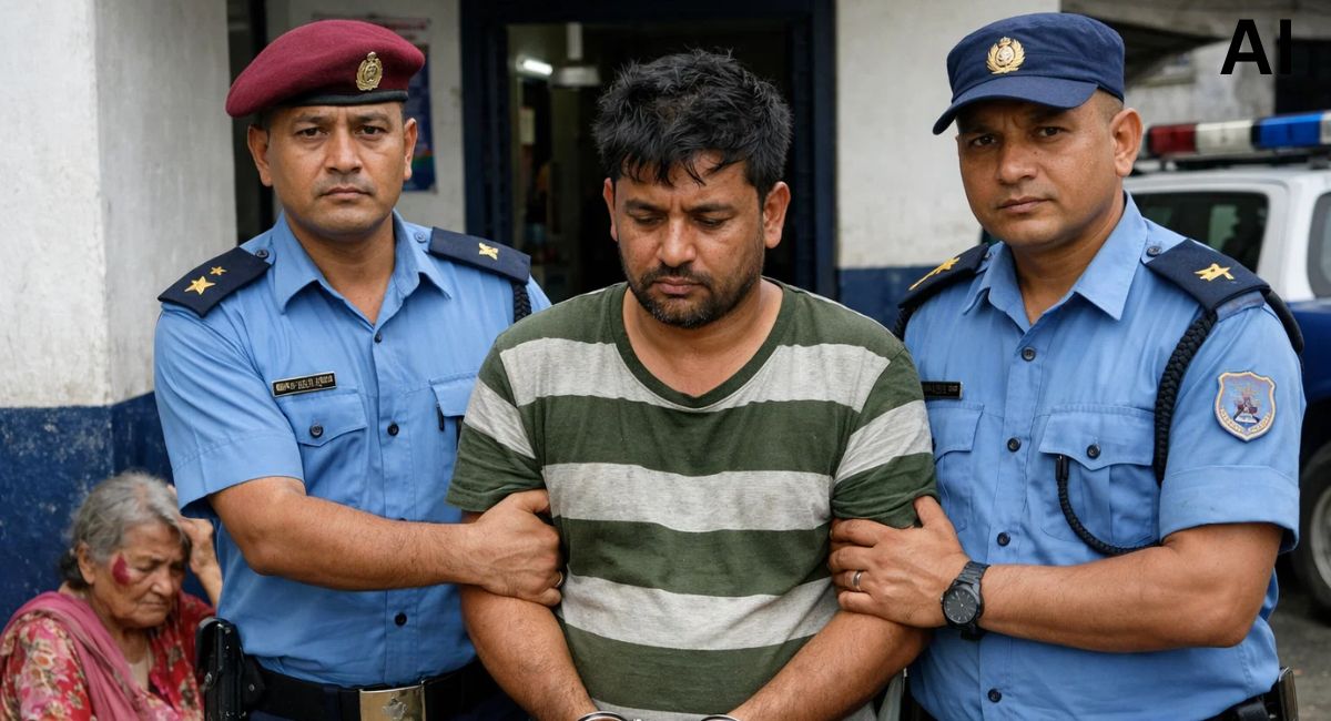 झापामा आमालाई पिट्ने छोरा पक्राउ
