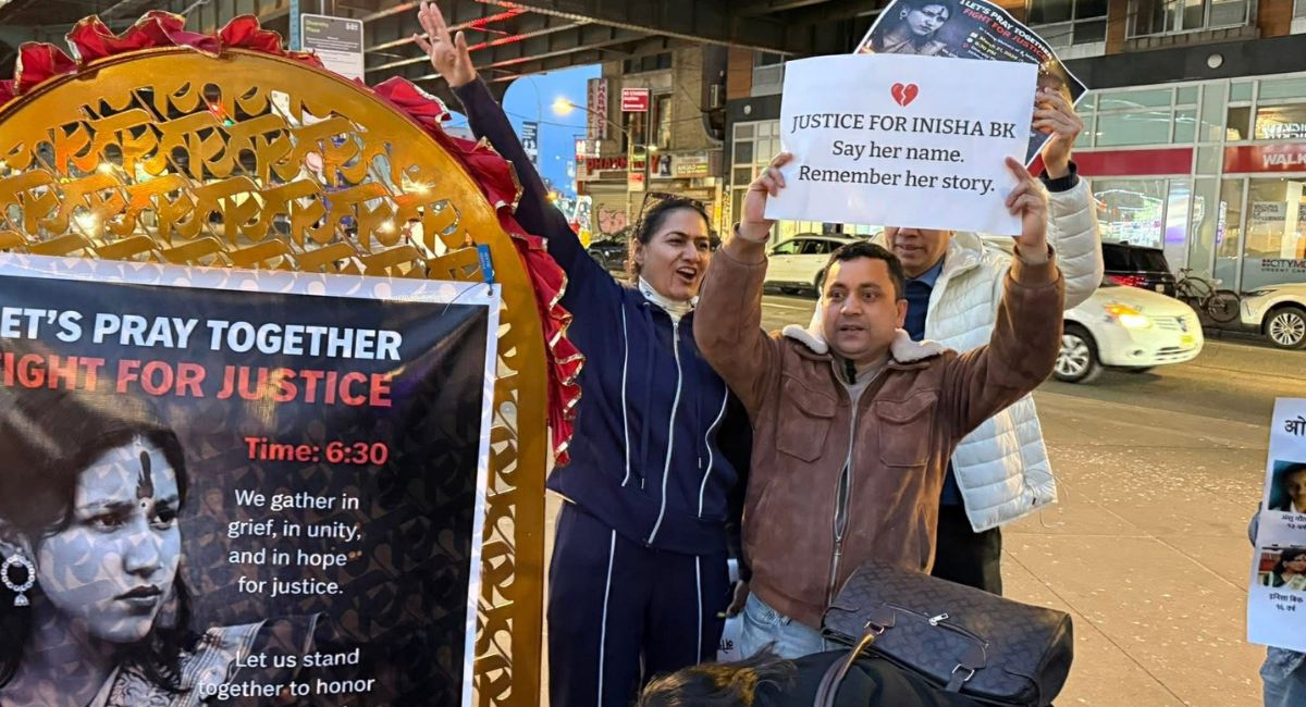 न्युयोर्कमा इनिशा विकको सम्झनामा दीप प्रज्वलन, न्यायको माग