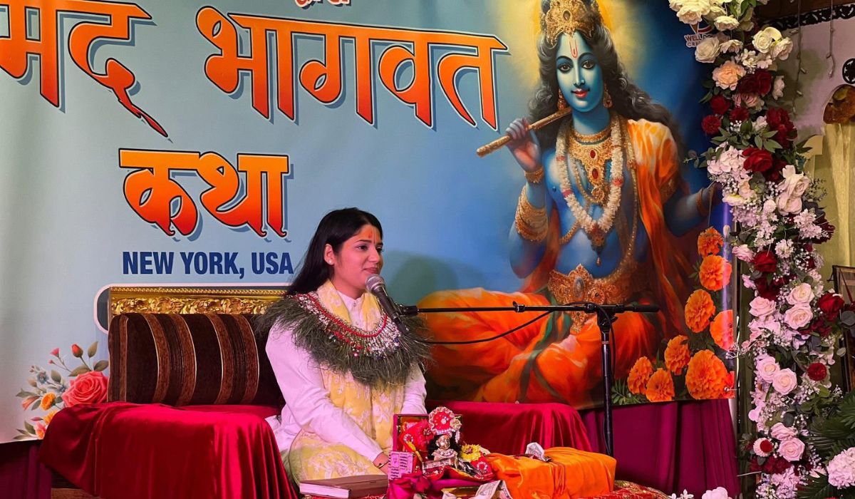 न्युयोर्कको वुडसाइडस्थित दिव्य धाम मन्दिरमा भागवत कथा सम्पन्न, हजारौँ भक्तजन सहभागी