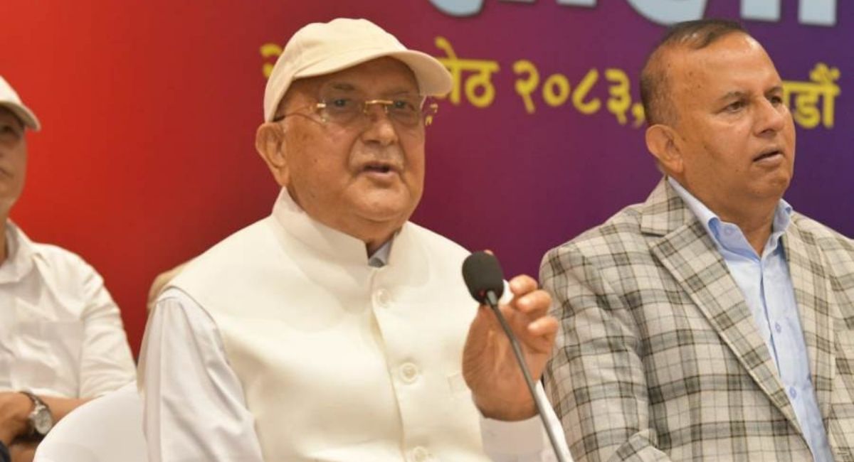 प्रधानमन्त्रीको अभिव्यक्ति ‘राष्ट्रघाती’ : अध्यक्ष ओली