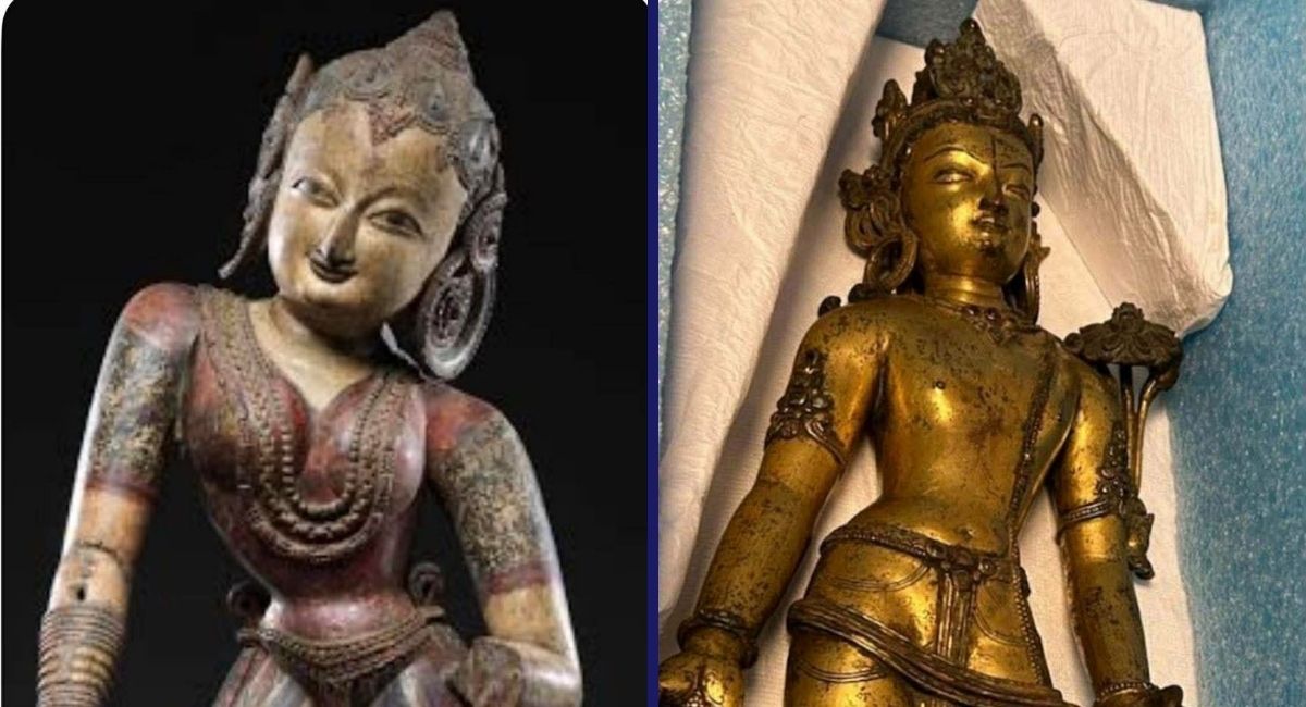 नेवाः गुठीको पहलमा अमेरिकाबाट हजारौँ वर्ष पुराना दुई मूर्ति नेपाल फर्काइँदै