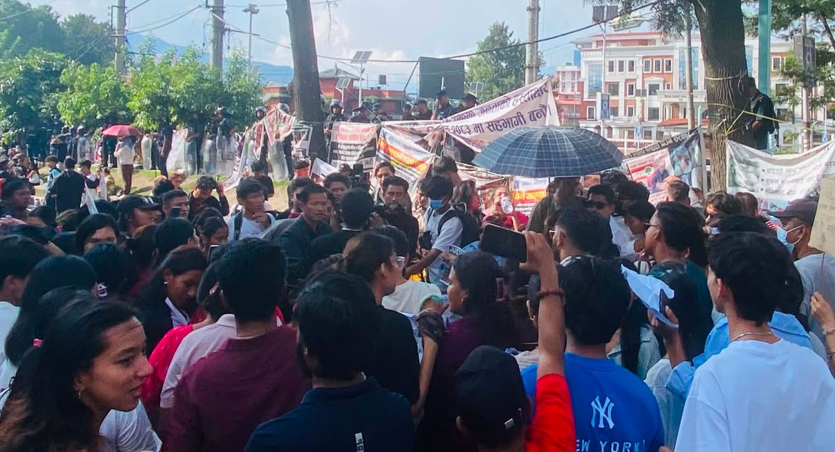 ३ वर्षीया बालिकाको हत्या गरिएको विरोधमा काठमाडौंमा प्रदर्शन