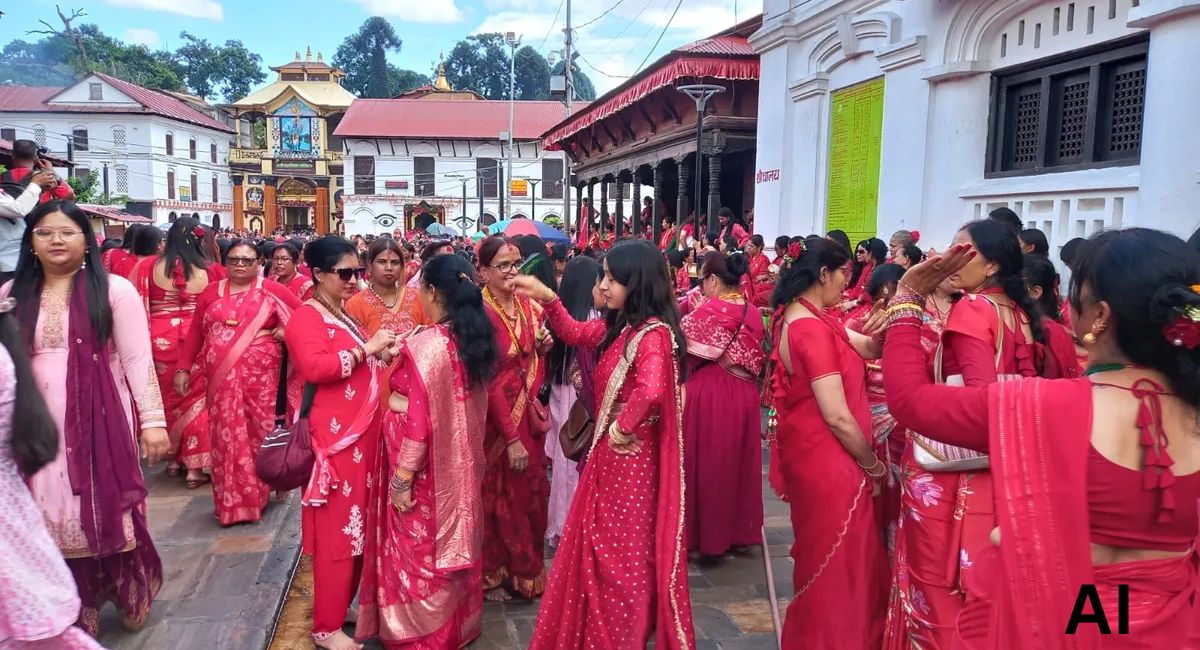 तीजमा पशुपतिनाथमा दर्शनार्थीको चाप