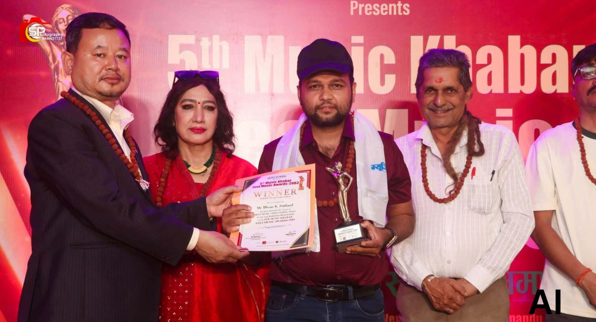 पाँचौँ तीज म्युजिक अवार्ड सम्पन्न : भुवनलाई उत्कृष्ट मोडलको उपाधि